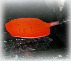 Production of open-die hot forged pans
